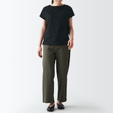 ムラ糸天竺編みフレンチスリーブＴシャツ