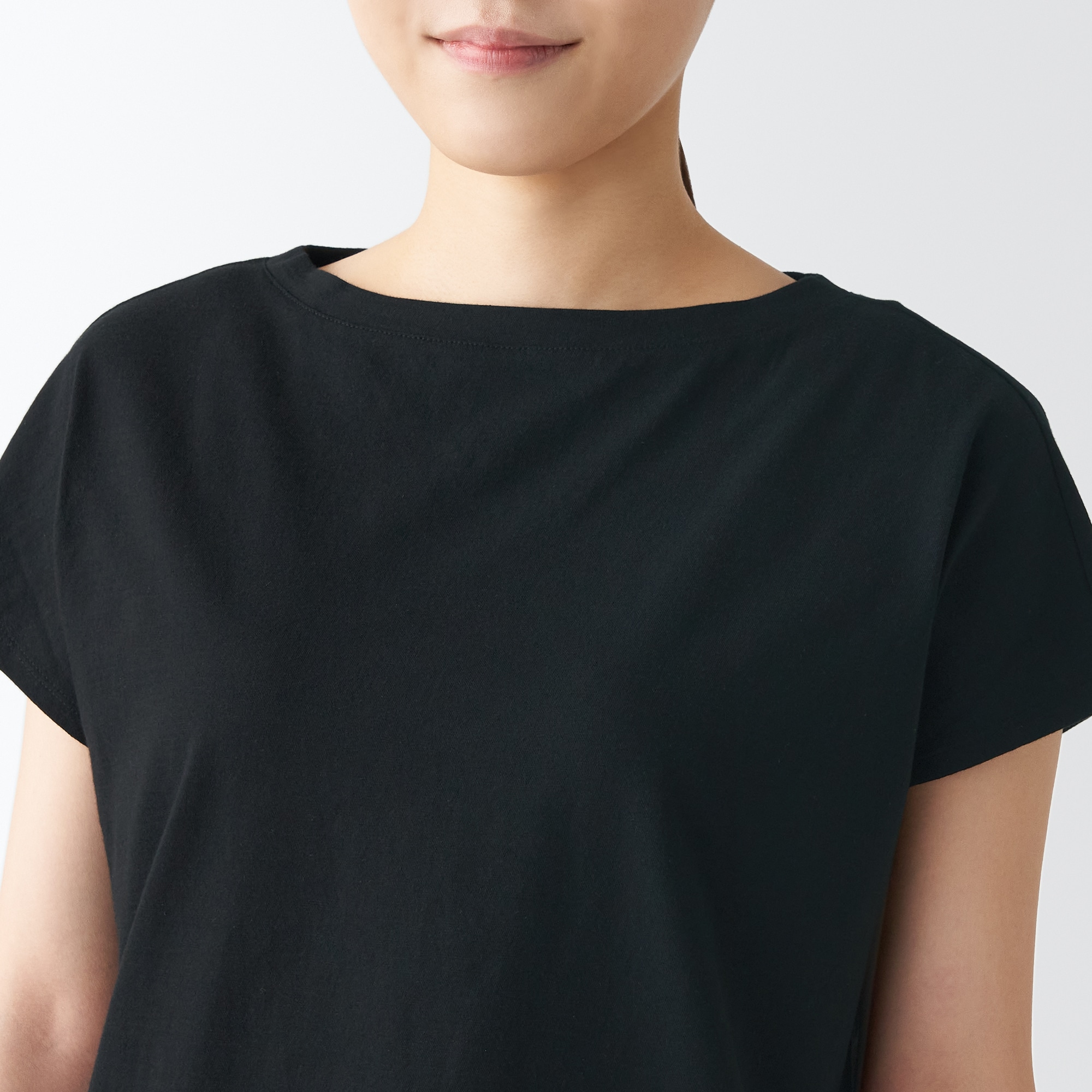 ムラ糸天竺編みフレンチスリーブＴシャツ