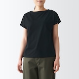 ムラ糸天竺編みフレンチスリーブＴシャツ