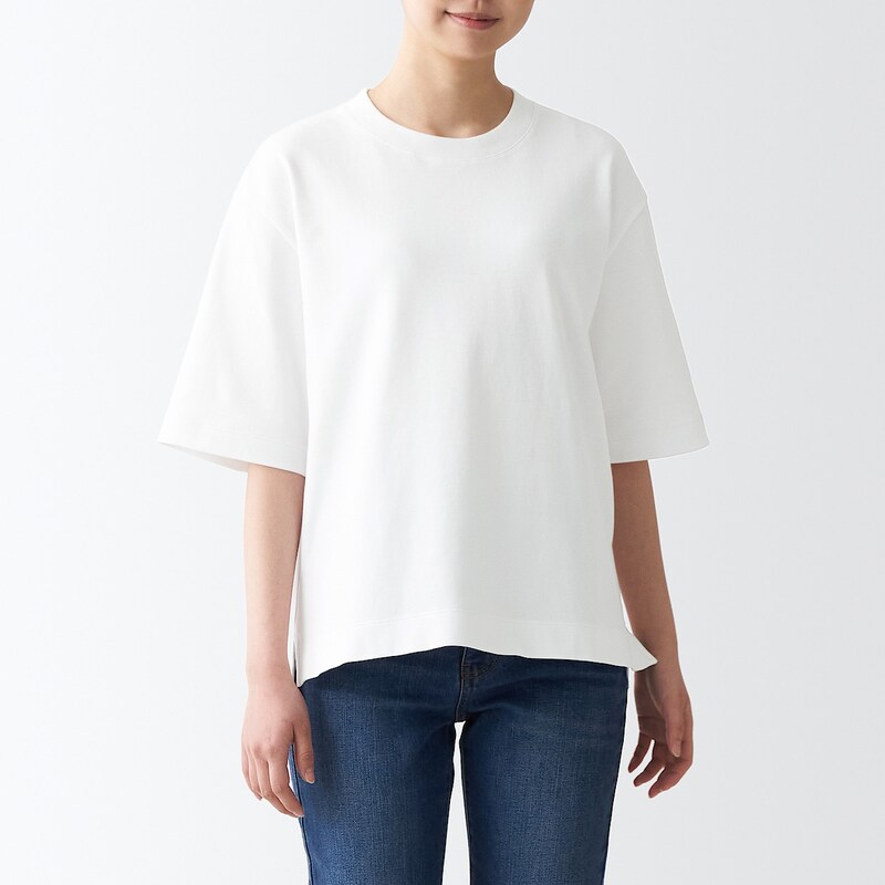 スムース編みワイドＴシャツ 無印良品