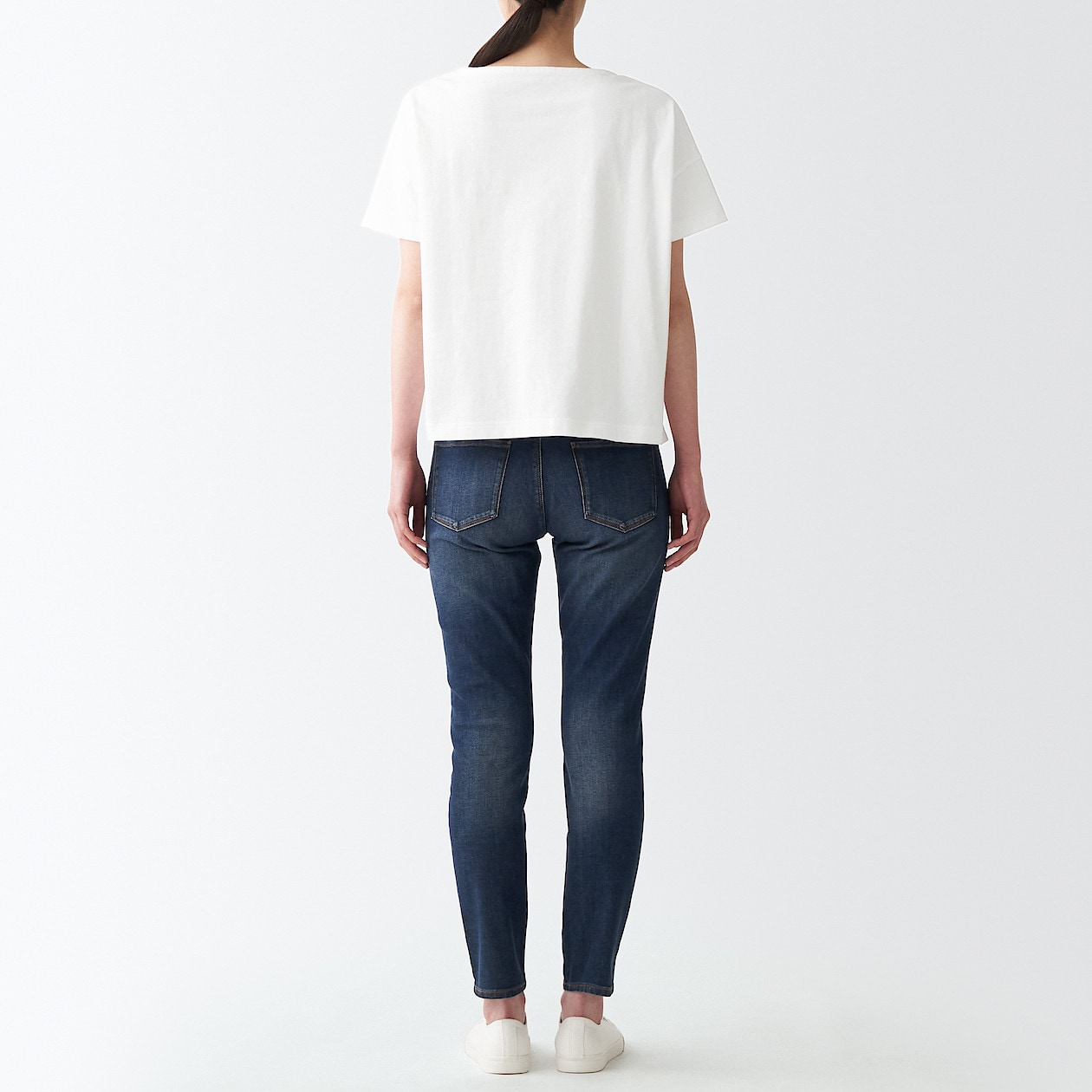 太番手天竺編みボートネックｔシャツ ｍ ｌ 白 Tシャツ カットソー 半袖 婦人 レディース 通販 無印良品