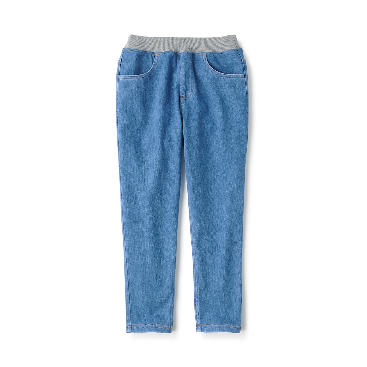 らくらく動けるデニムテーパードパンツ キッズ キッズ１２０ ライトブルー 入園 入学 おすすめ特集 通販 無印良品