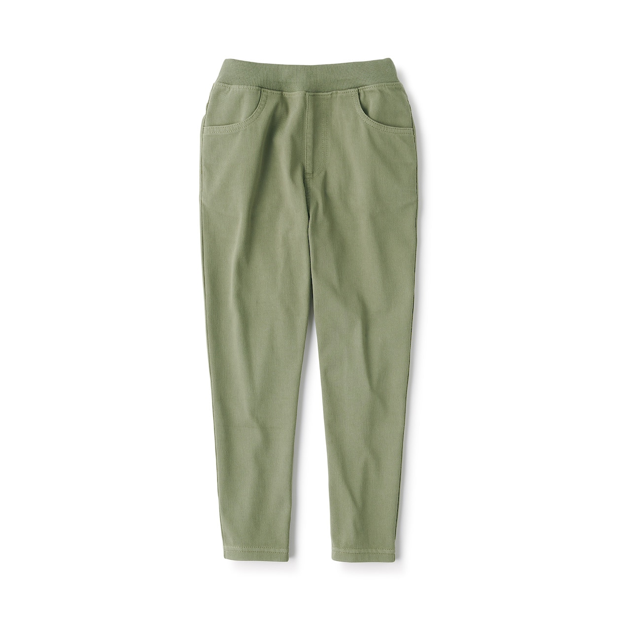 らくらく動けるテーパードパンツ キッズ キッズ１３０ カーキグリーン 入園 入学 おすすめ特集 通販 無印良品