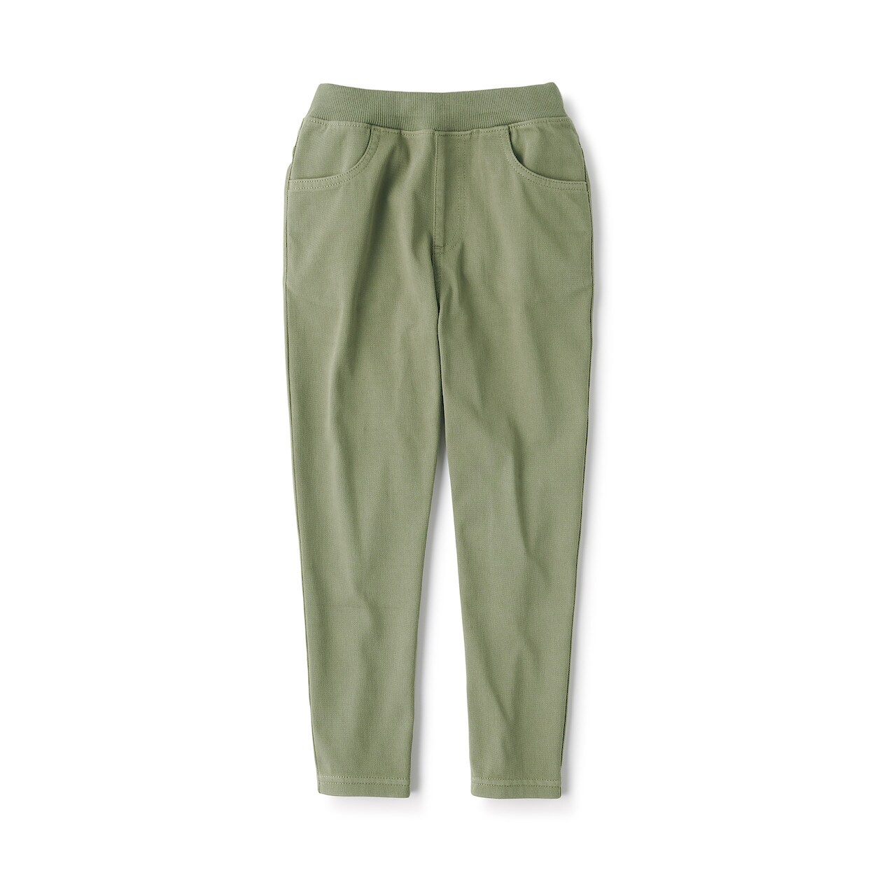 らくらく動けるテーパードパンツ キッズ キッズ１４０ カーキグリーン 入園 入学 おすすめ特集 通販 無印良品