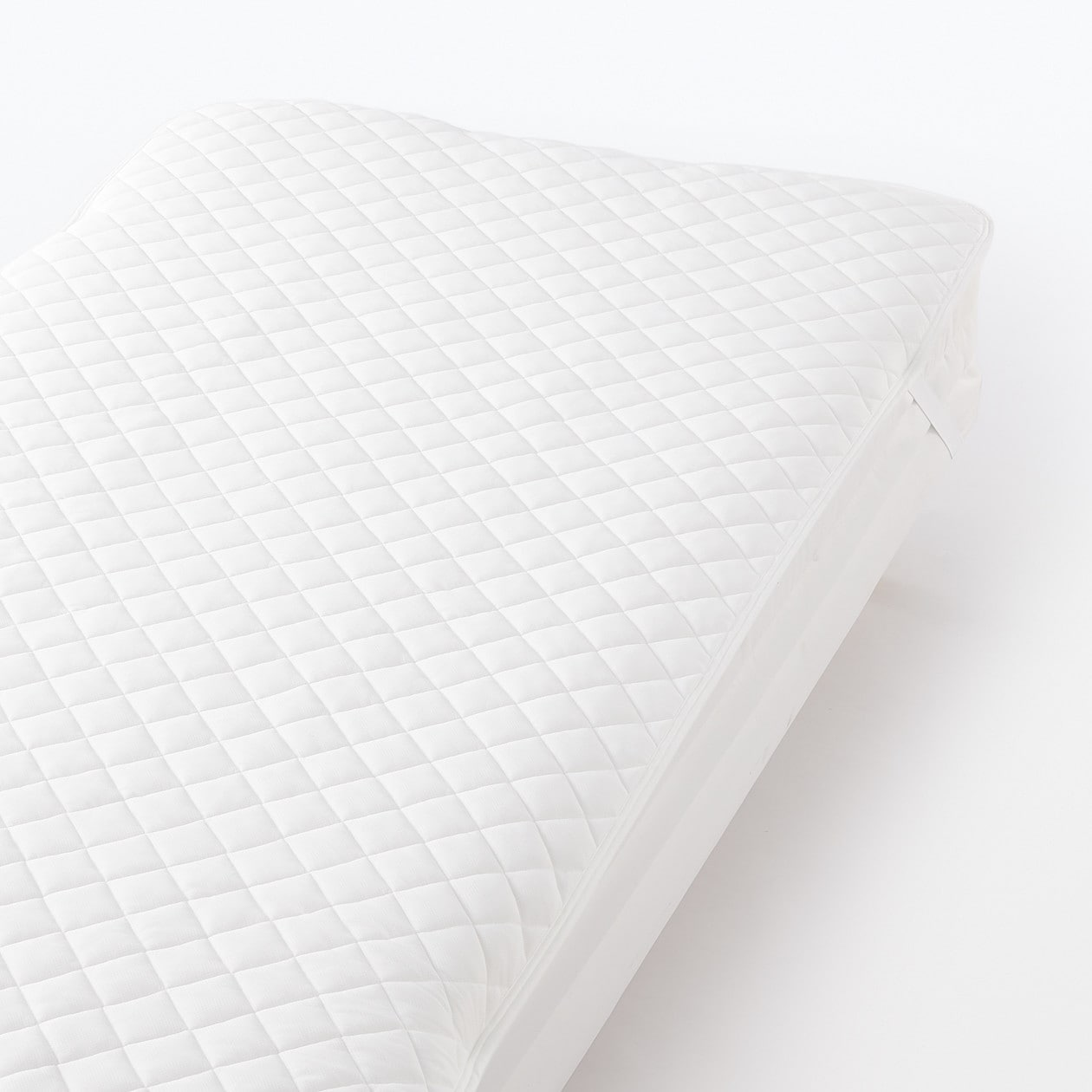 乾きやすい 抗菌わたベッドパッド・ゴム付／ＳＳ | 無印良品
