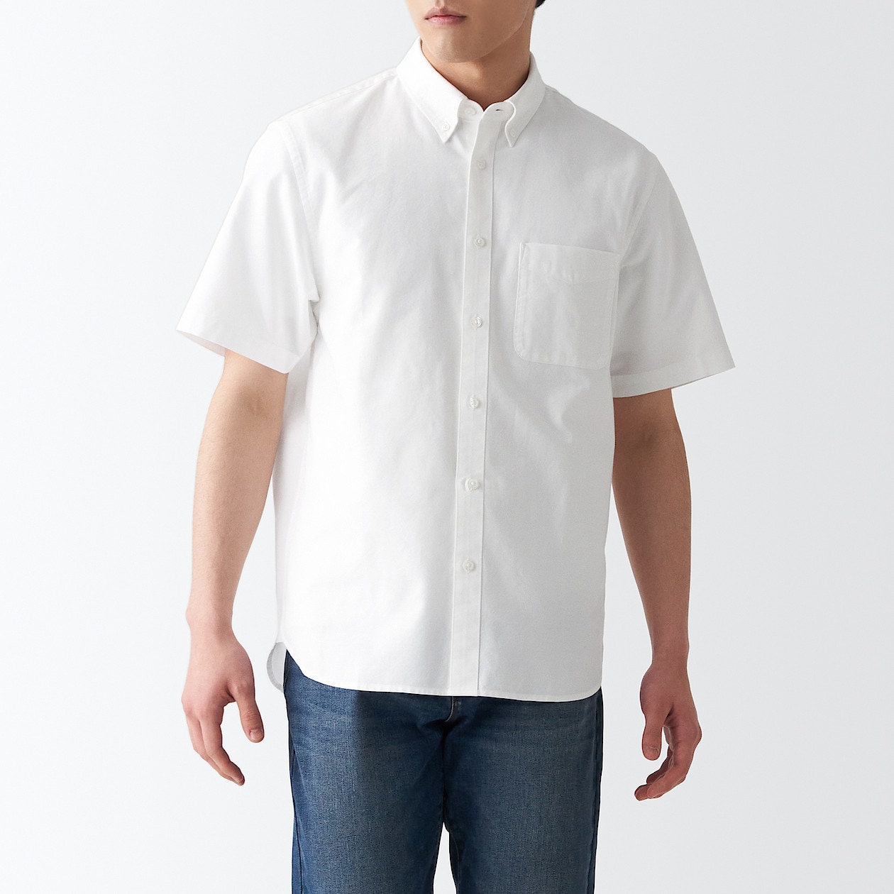 洗いざらしオックスボタンダウン半袖シャツ 紳士xs 白 シャツ 紳士服 メンズウェア 通販 無印良品 洗いざらしオックスボタンダウン半袖シャツ 紳士xs 白 シャツ 紳士服 メンズウェア 通販 無印良品