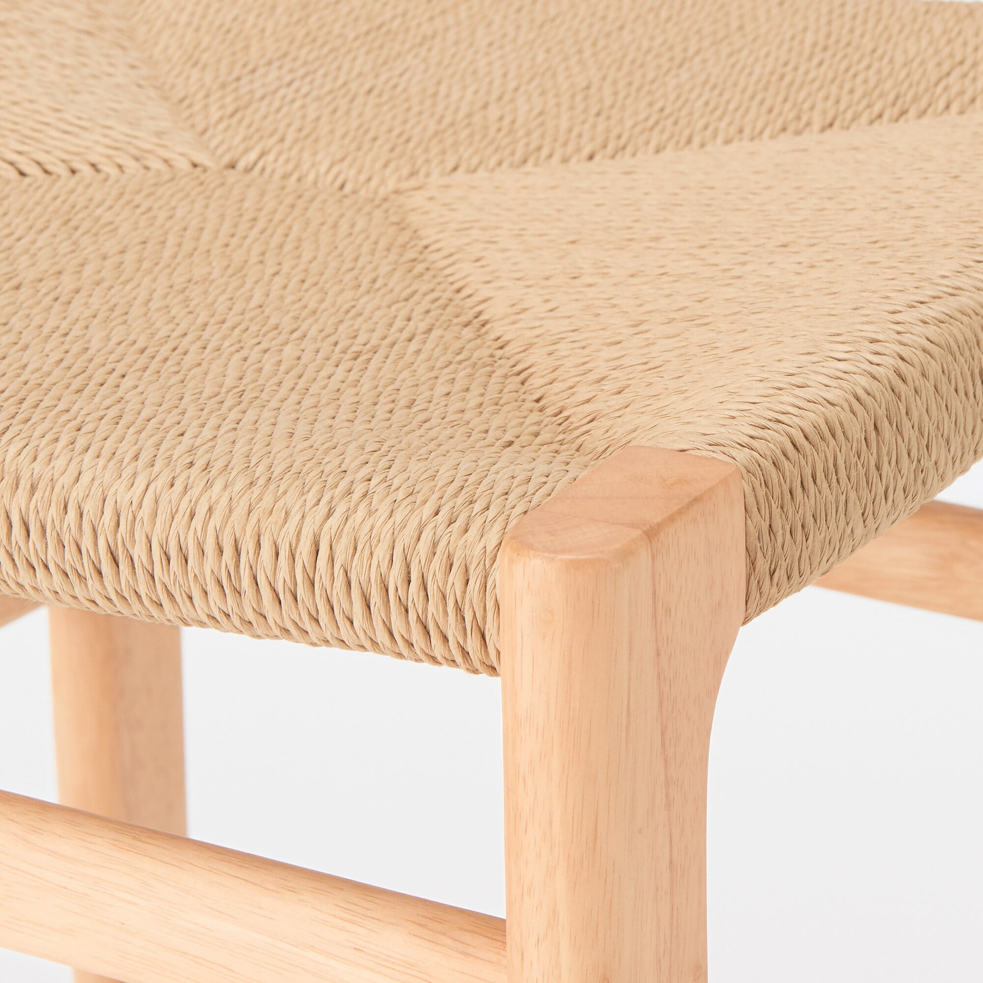 木製ペーパーコードチェア（２脚セット）