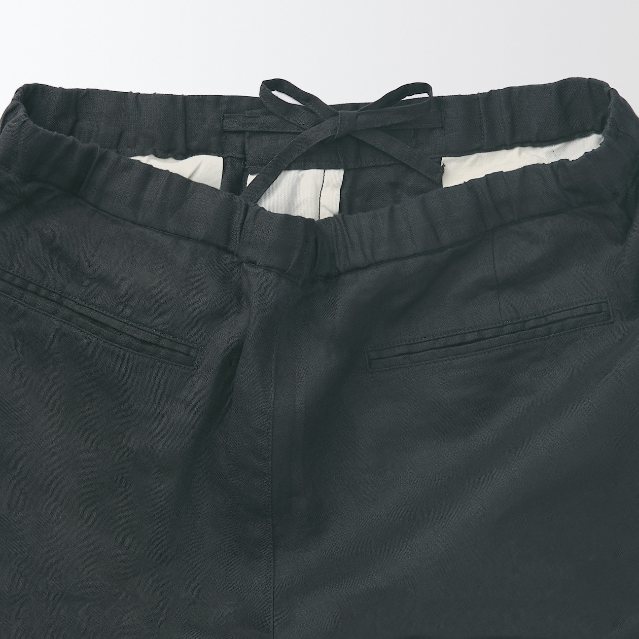 フレンチリネンパンツ 紳士ｌ ダークグレー 通販 無印良品
