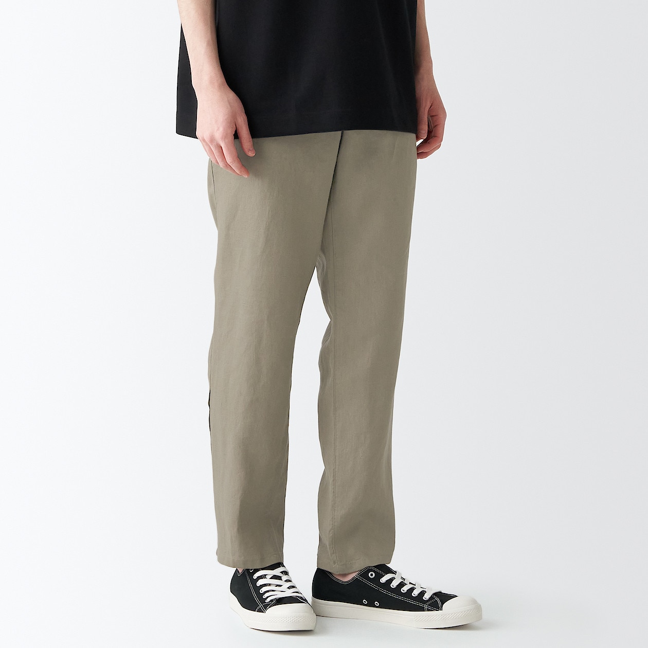 フレンチリネンパンツ 紳士ｓ グレイッシュブラウン 通販 無印良品