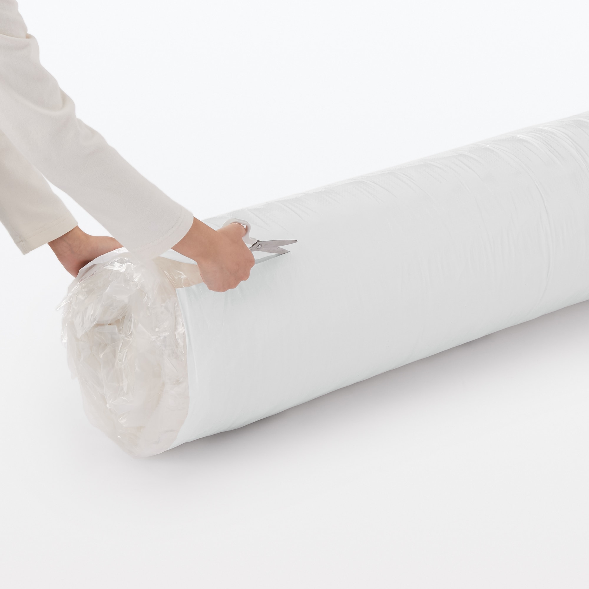 ポケットコイルマットレス　圧縮