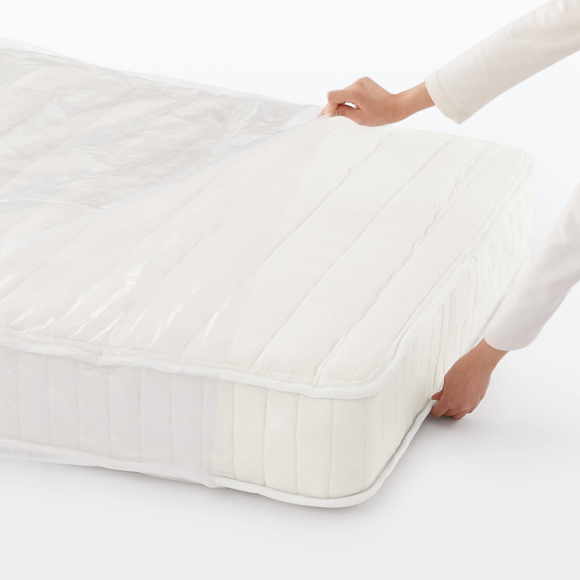 ポケットコイルマットレス　圧縮