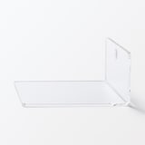壁に付けられるアクリルディスプレイ　Ｌ字型