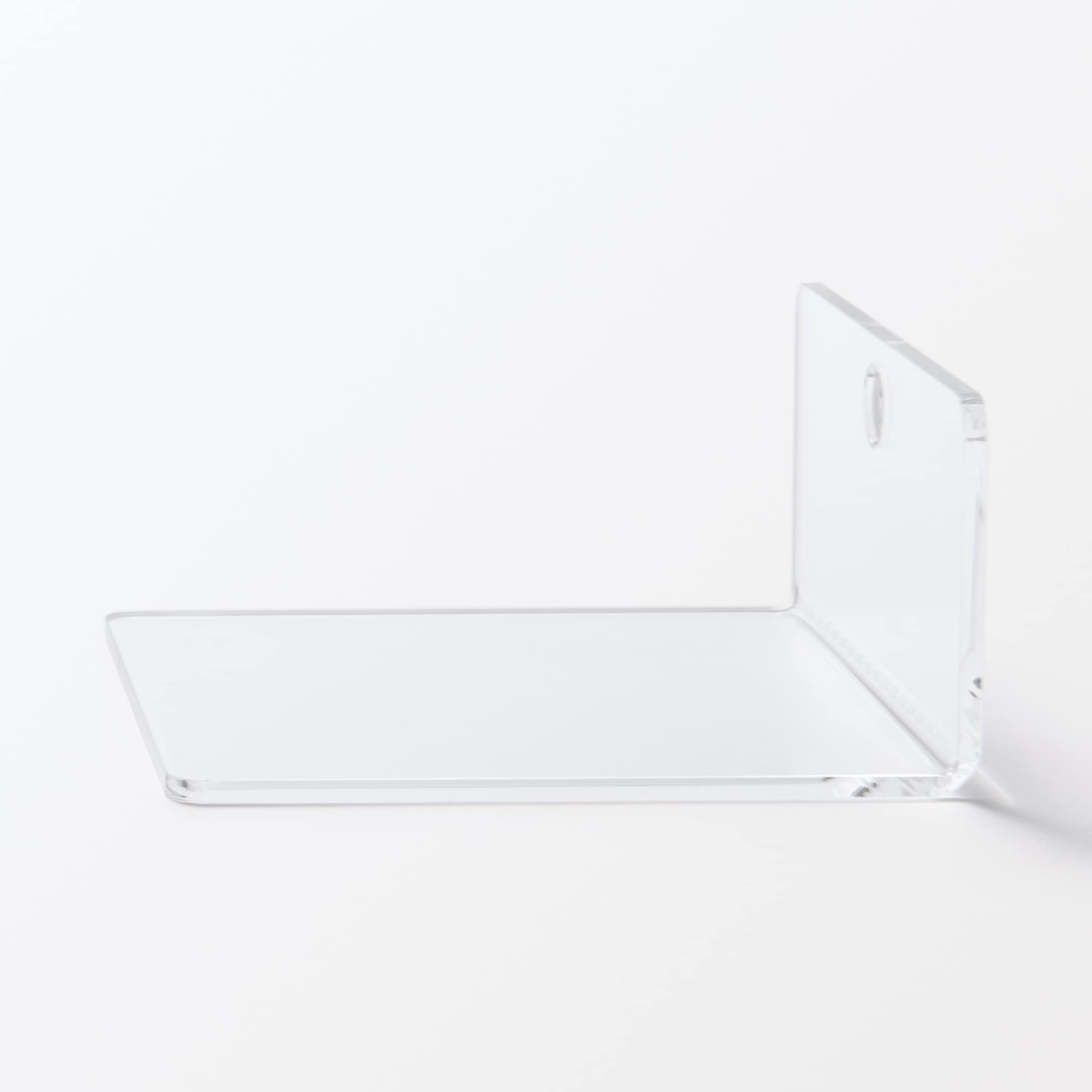 壁に付けられるアクリルディスプレイ　Ｌ字型