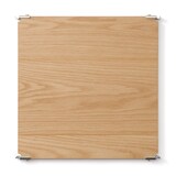 【２点セット】ステンレスユニットシェルフ　追加棚　オーク材