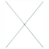 【２点セット】スチールユニットシェルフ　スチールクロスバー　小　グレー