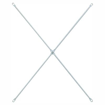 【２点セット】スチールユニットシェルフ　スチールクロスバー　小　グレー