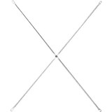 【２点セット】ステンレスユニットシェルフ　ステンレスクロスバー　小