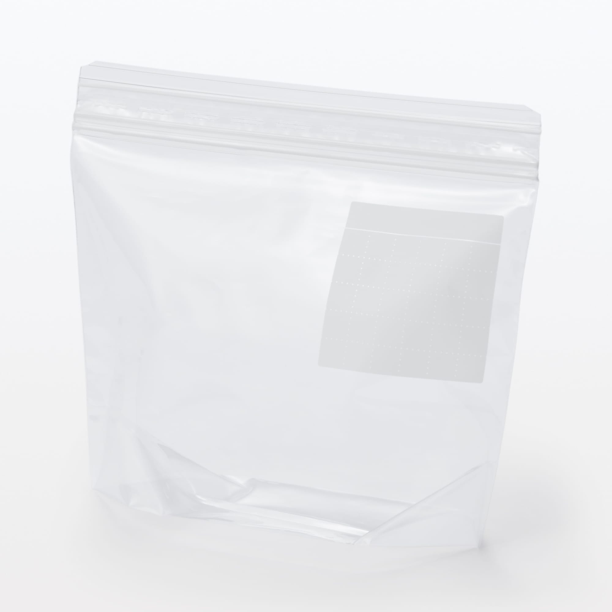 マチ付きダブルチャック　フリーザーバッグ