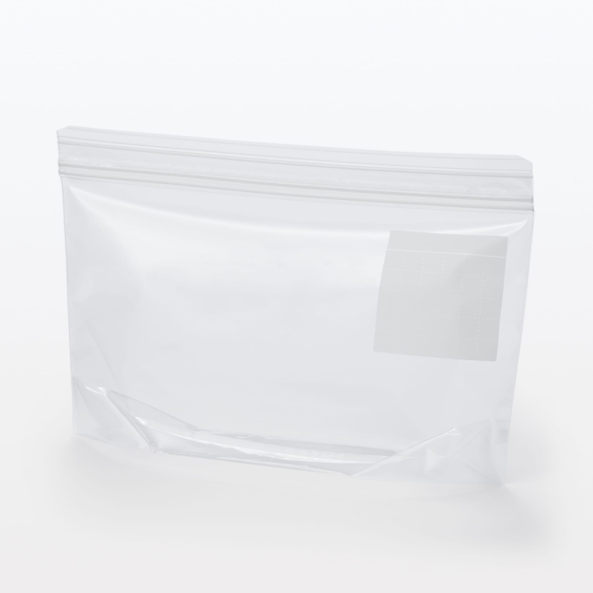 マチ付きダブルチャック　フリーザーバッグ