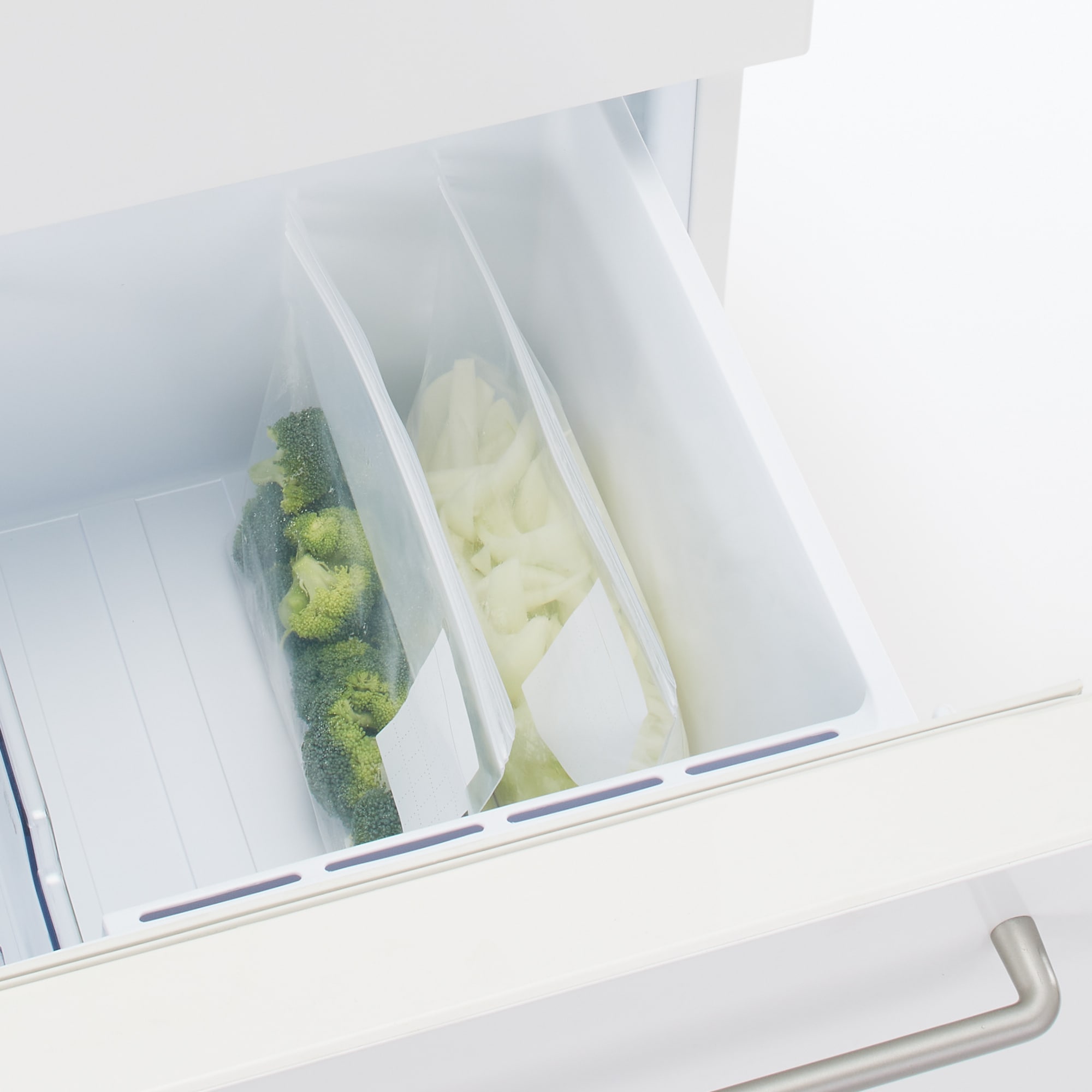 マチ付きダブルチャック　フリーザーバッグ