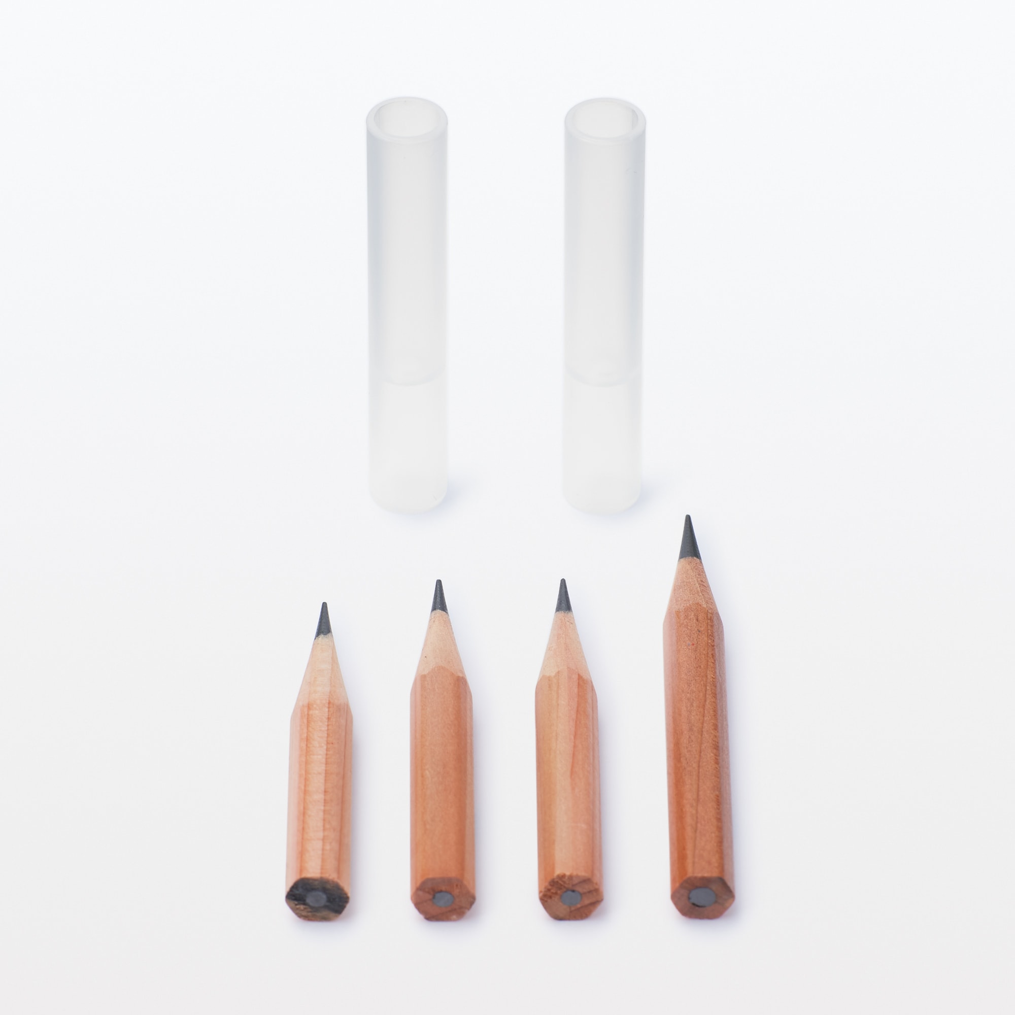 両端がつかえる鉛筆キャップ