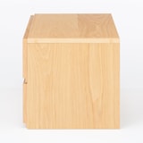 スチールユニットシェルフ用　ボックス　引出し２段　オーク材突板