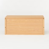 スチールユニットシェルフ用　ボックス　引出し２段　オーク材突板