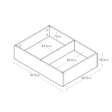 木製ベッド用下収納ボックス仕切り付き