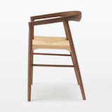 オーク材ペーパーコードアームチェア　ブラウン