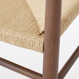 オーク材ペーパーコードアームチェア　ブラウン