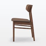 ラウンドチェア　オーク材　ブラウン