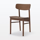 ラウンドチェア　オーク材　ブラウン