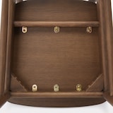 ラウンドチェア　オーク材　ブラウン