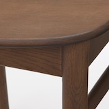 ラウンドチェア　オーク材　ブラウン