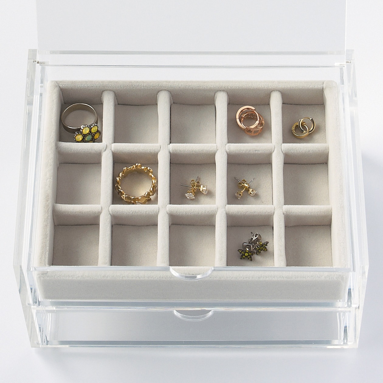 重なるアクリルケース・横型5段 | 無印良品