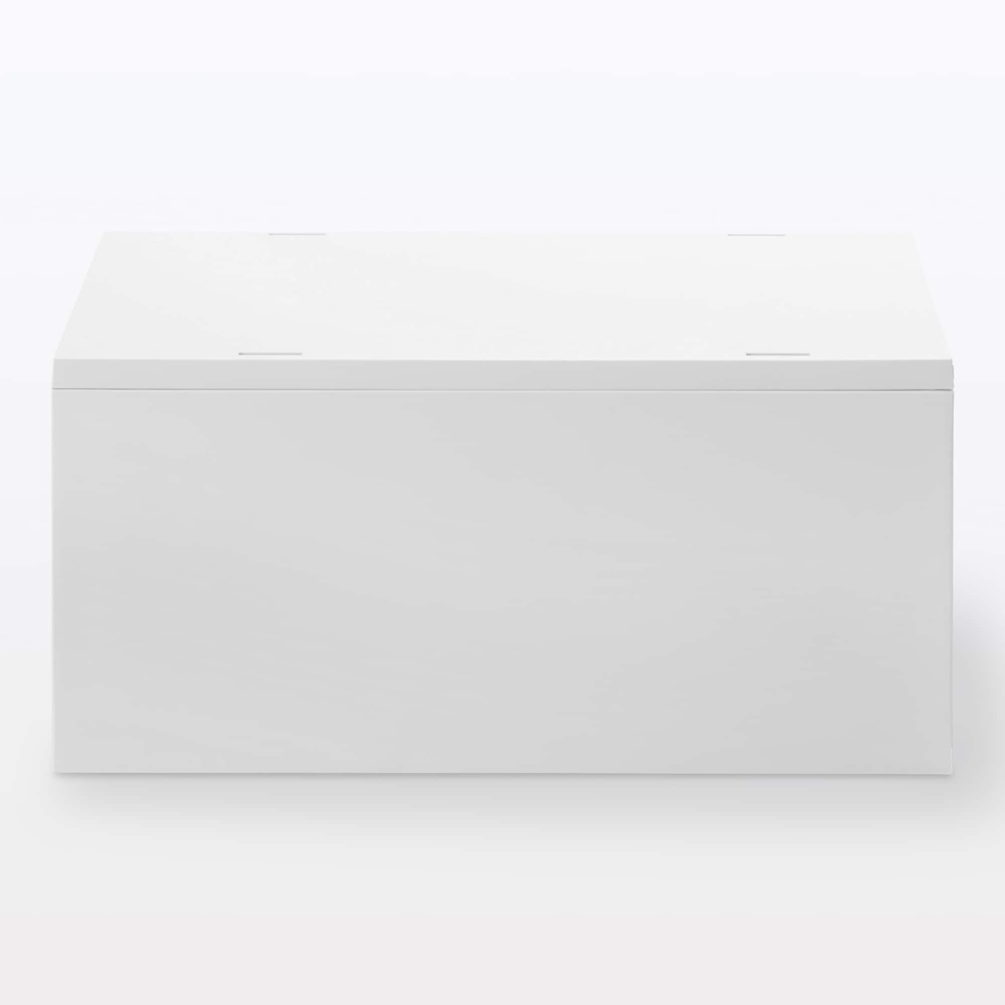 ポリプロピレンケース・引出式・深型・ホワイトグレー