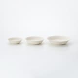 磁器ベージュ鉢・小