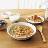 磁器ベージュ鉢・中