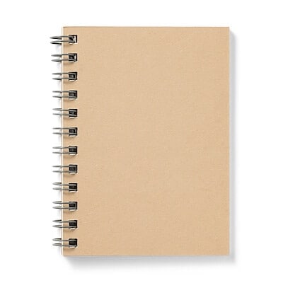 【Ａ７】植林木ペーパー裏うつりしにくいダブルリングノート　４８枚・６ｍｍ横罫