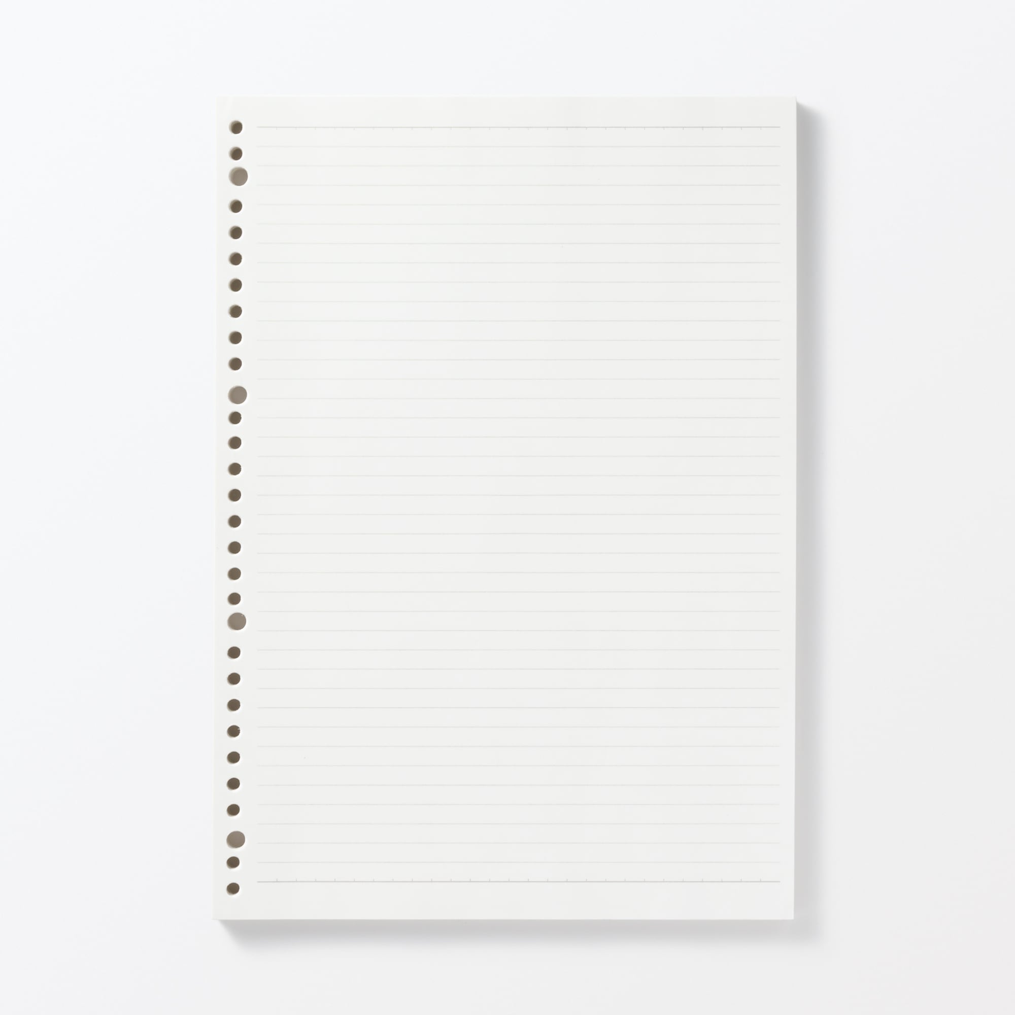 無印良品 A5 ルーズリーフ　確認用です。 植林木ペーパールーズリーフ／裏うつりしにくいルーズリーフ | 無印良品