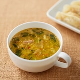 食べるスープ　豚肉とチンゲン菜の胡麻味噌担々スープ