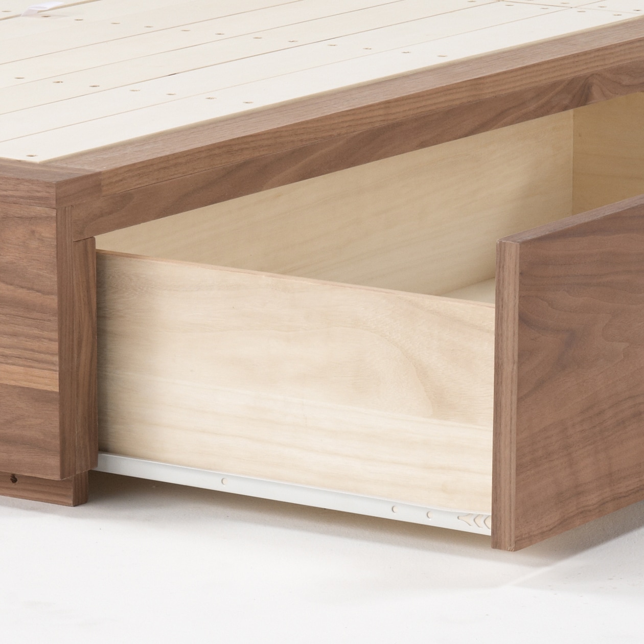 収納ベッド・ダブル・オーク材・Ａユニット