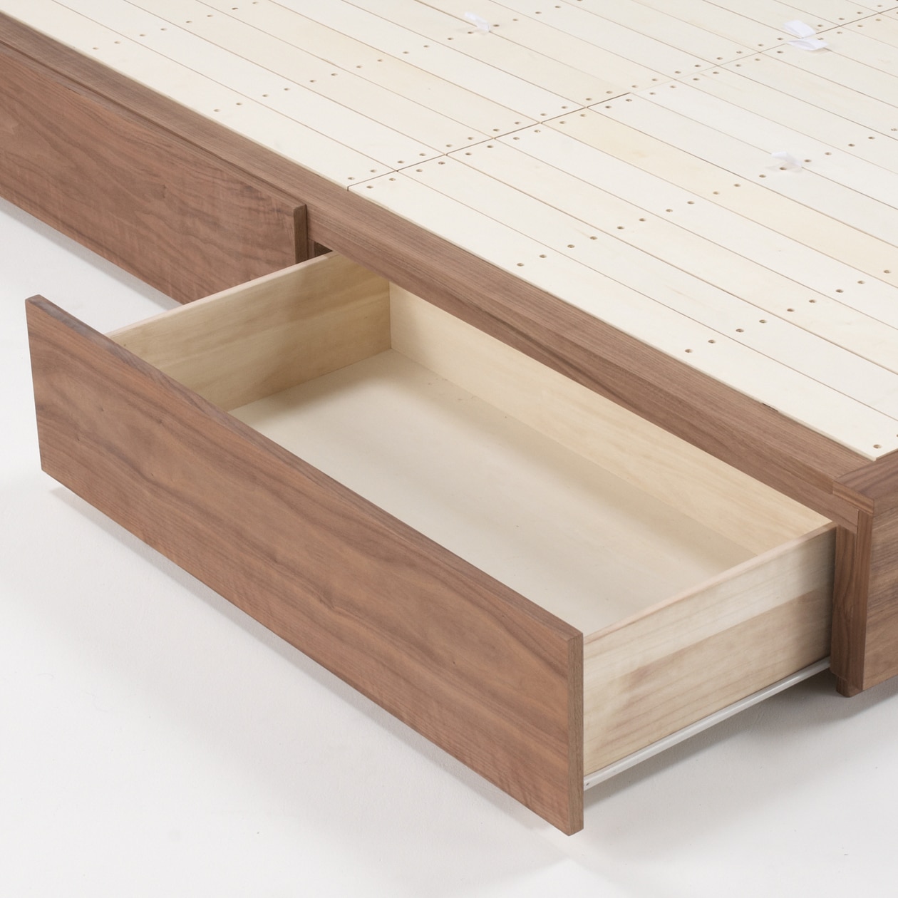 収納ベッド・ダブル・オーク材・Ａユニット