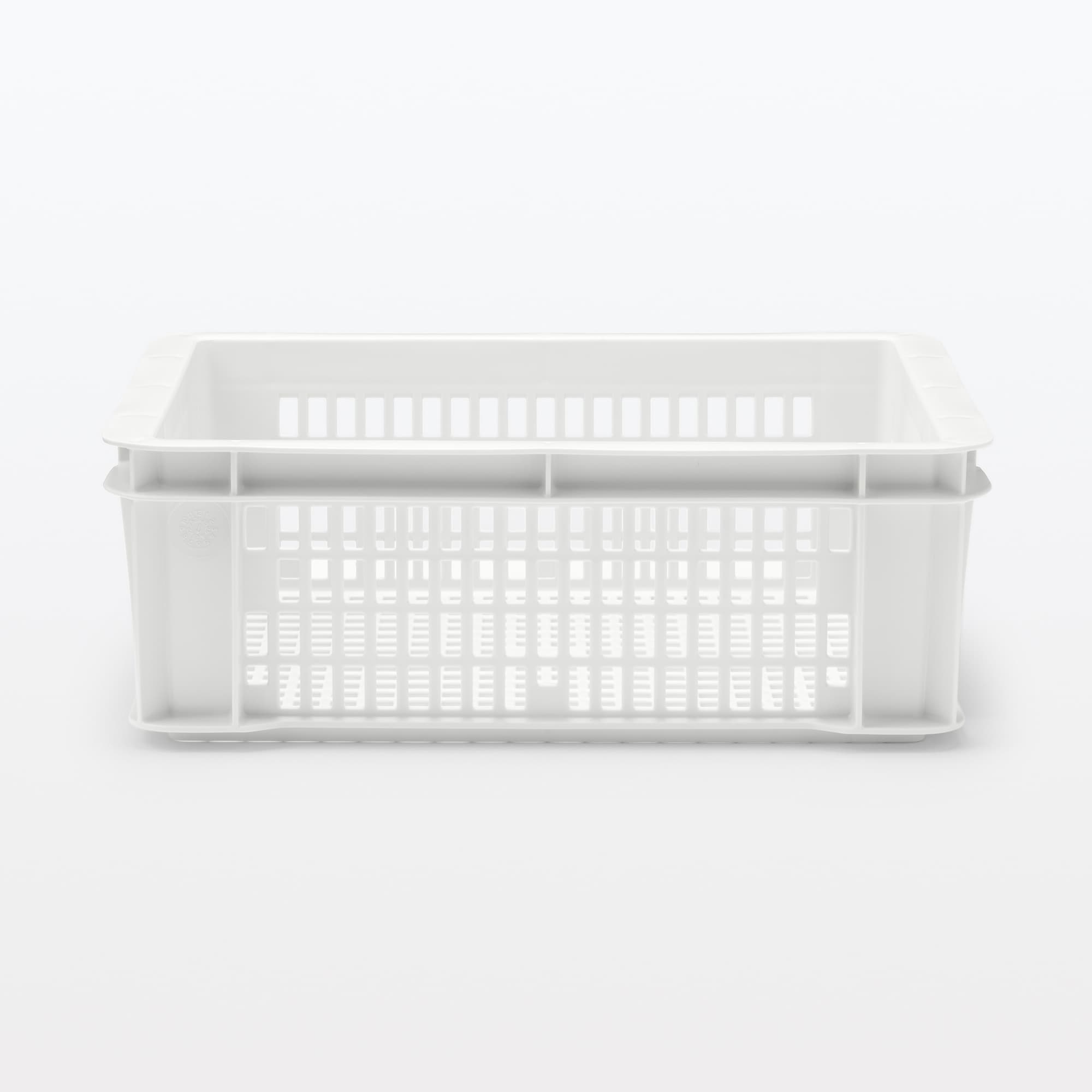 ポリプロピレン通函　メッシュ　ホワイトグレー