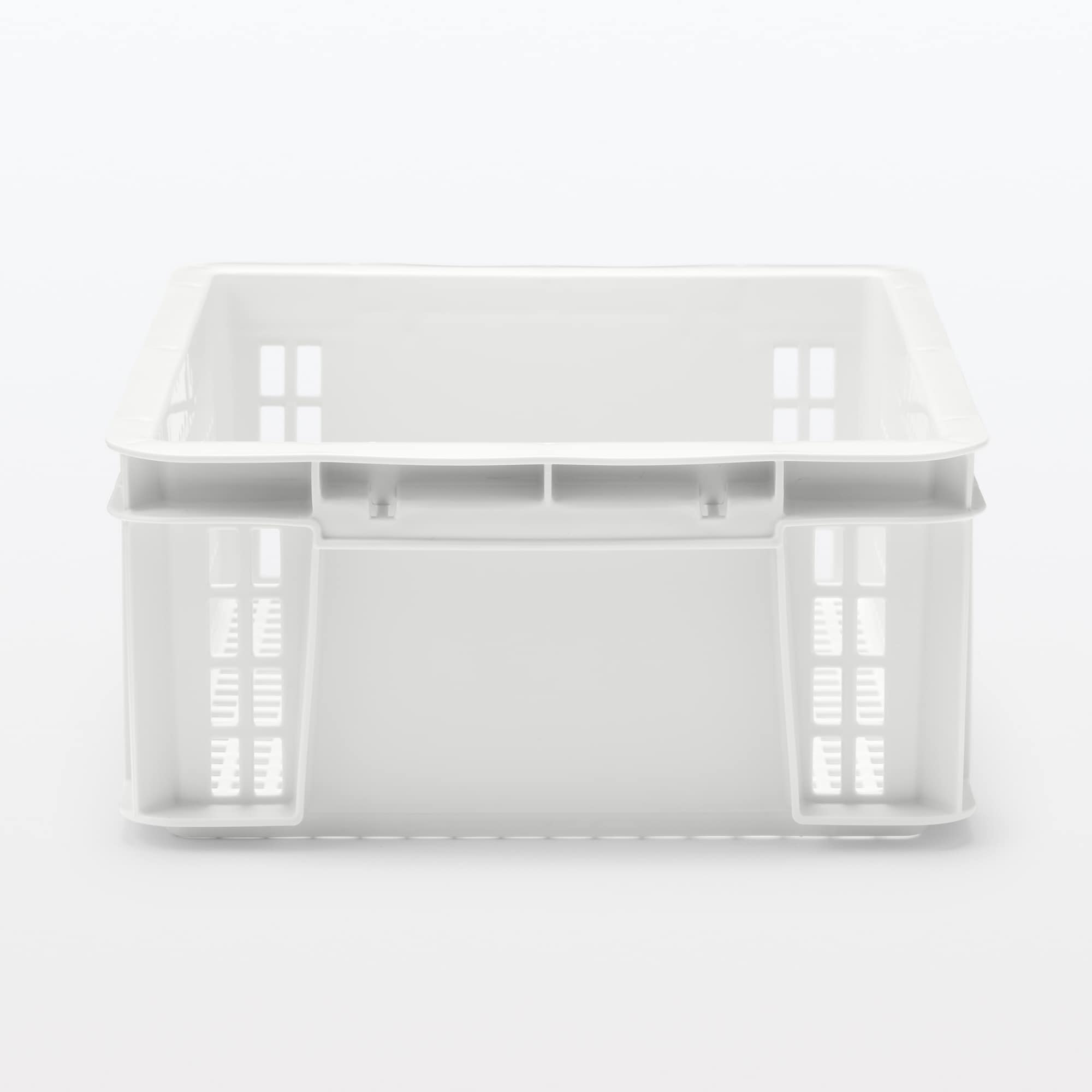 ポリプロピレン通函　メッシュ　ホワイトグレー