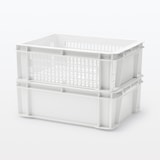 ポリプロピレン通函　メッシュ　ホワイトグレー