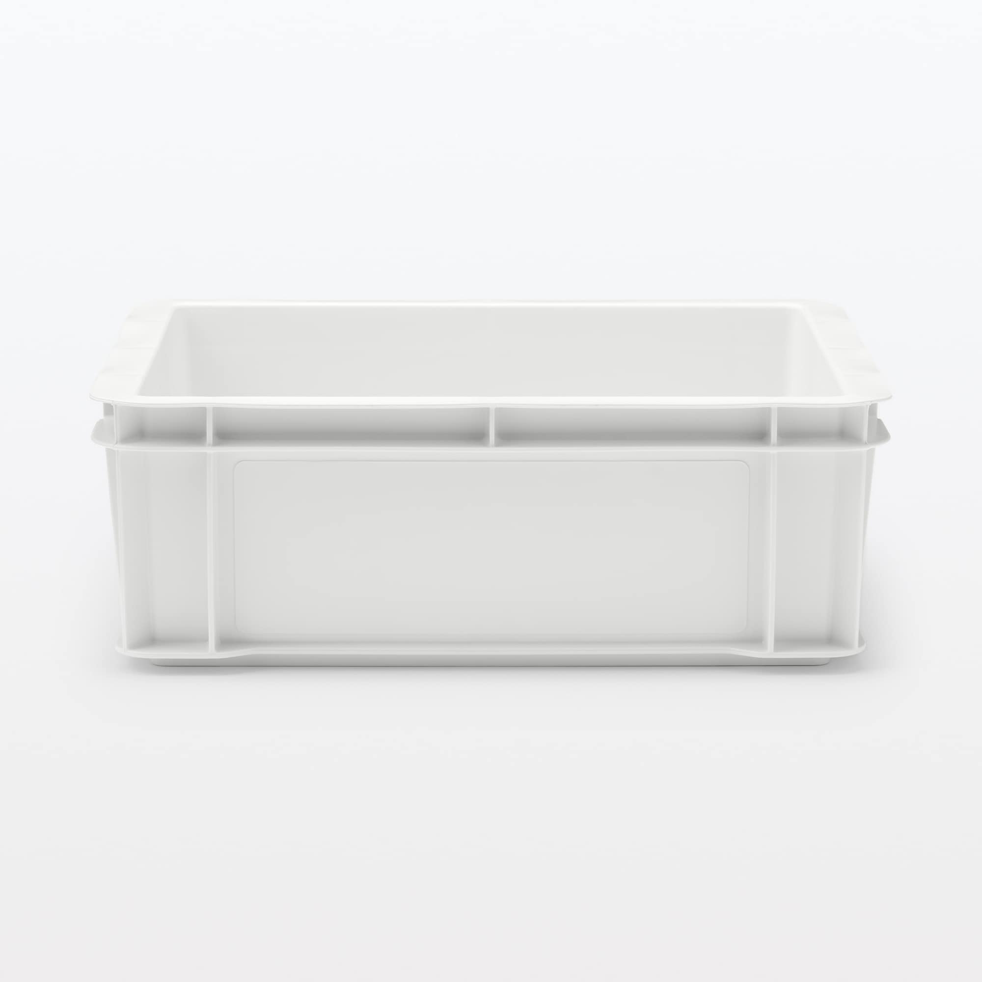 ポリプロピレン通函　ホワイトグレー