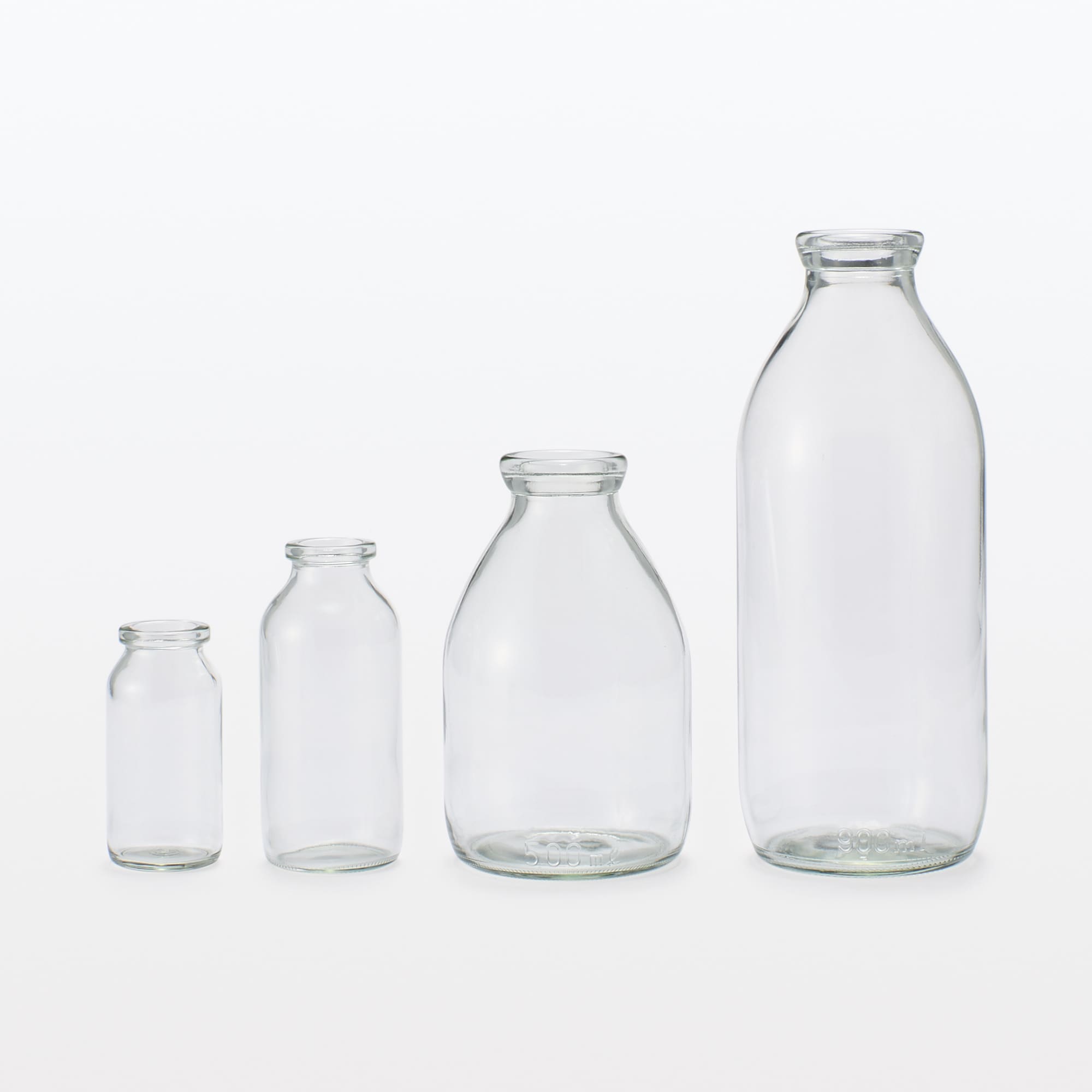 ガラス器 牛乳びん型 大 | 無印良品