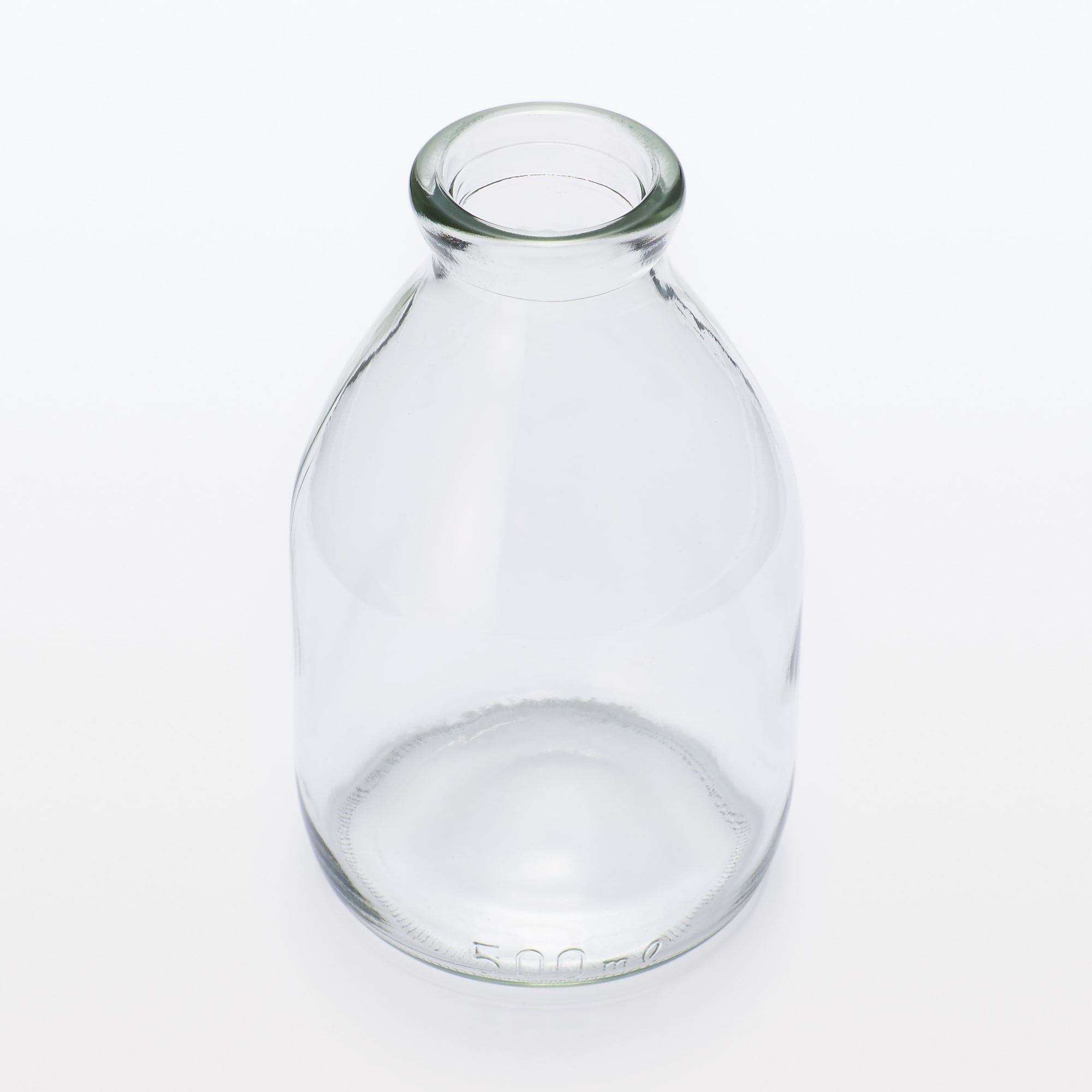 ガラス器　牛乳びん型　中