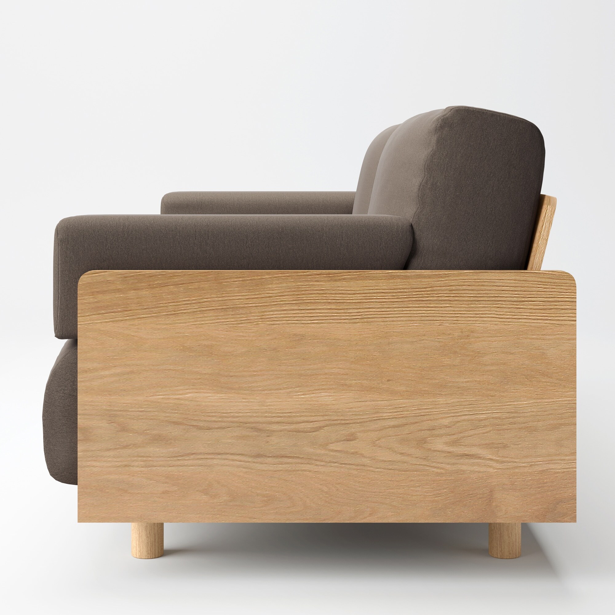 【美品】無印良品 2人掛けソファ 木製フレーム【綿帆布カバー付き】 美品】無印良品 2人掛けソファ 木製フレーム【綿帆布カバー付き